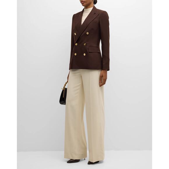 MSRP $225 Vintage Lauren Ralph Lauren Worsted Wool Dress Pant Size 14 USA Made - Picture 1 of 8